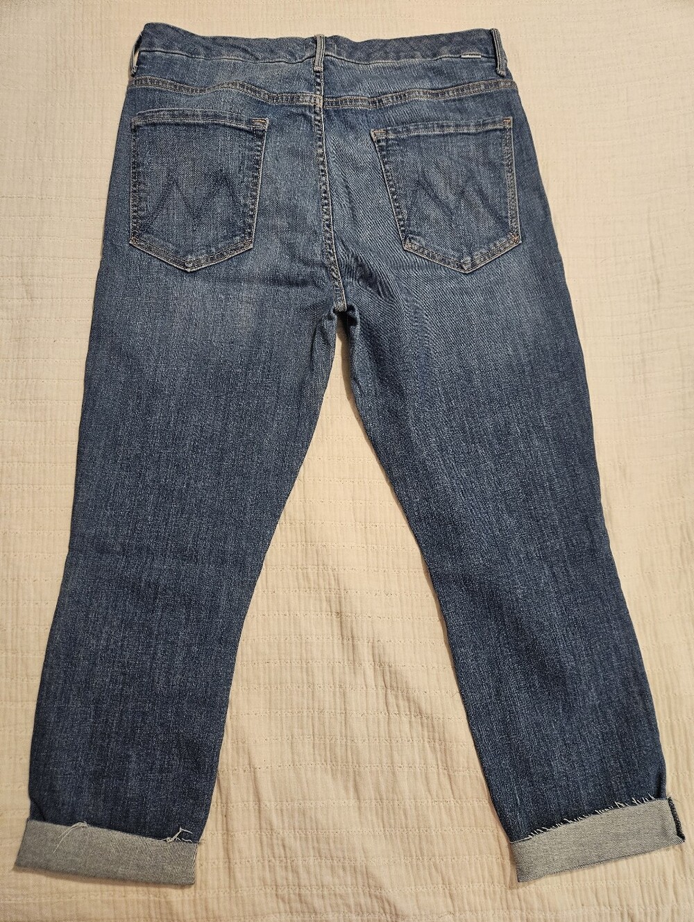 Mother Superior Jeans High Waisted Looker Ankle Fray sz 34 NWOT